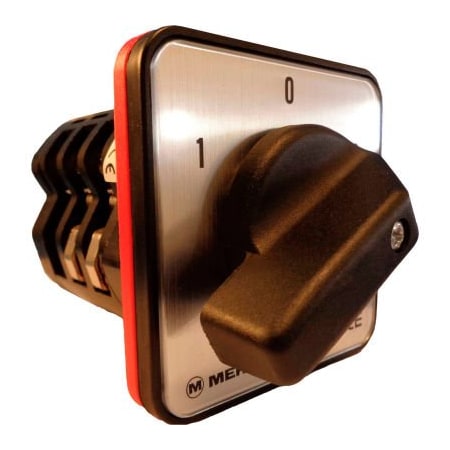 Springer Controls Co Springer Controls / MERZ, Reversing Switch, Spring Returned, 3-Pole, 80A, 4-hole front-mount W656/7-AC